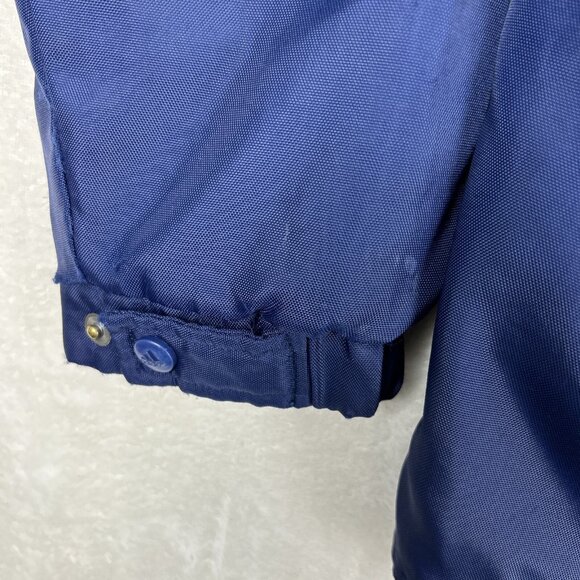 Vintage Adidas Men’s Coat Quilted Navy Blue Size Large 90s Embroidered Logo - Picture 6 of 12